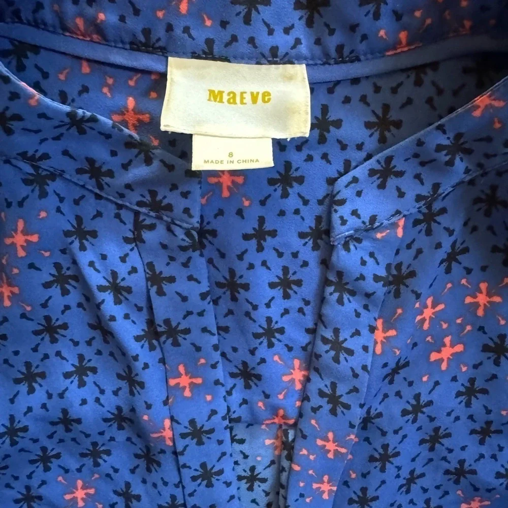Anthropologie Eva Wrap Blouse By Maeve - Picture 3 of 6